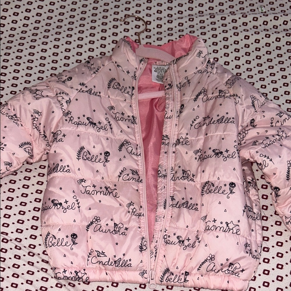Disney Pink Princess Puffer Jacket